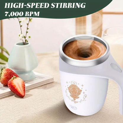 Stainless Steel Self Stirring Coffee Mug Cup