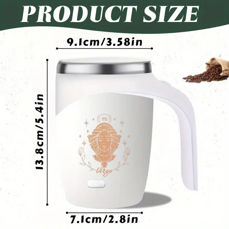 Stainless Steel Self Stirring Coffee Mug Cup