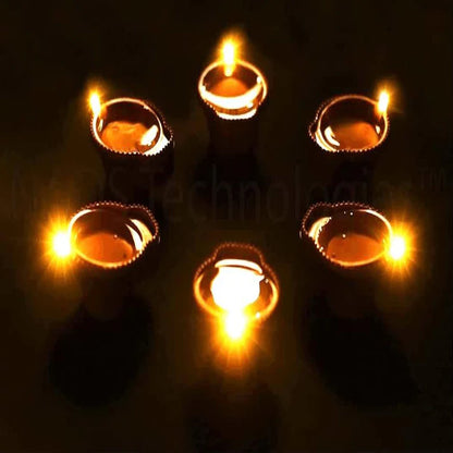 Waterproof LED Diya Lights (Pack Of 06)