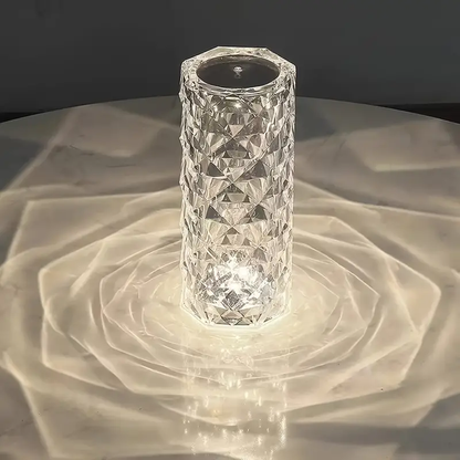 Crystal Lamp,16 Color Changing Rose Crystal Diamond Table Lamp