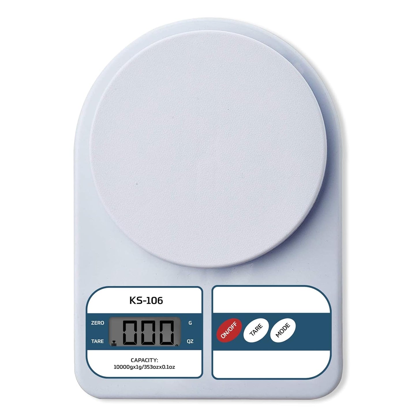 Kitchen Scale Multipurpose Portable Electronic Digital Weighing Scale | Weight Machine With Back light LCD Display | White |10 kg | 2 Year Warranty