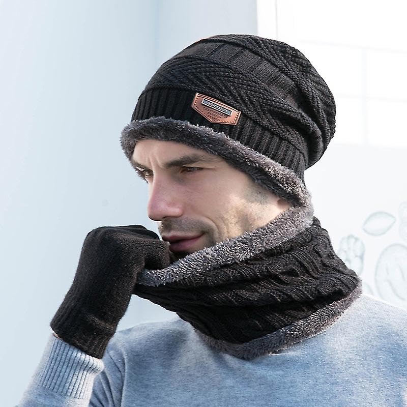 Winter Sports Cap & Muffler for Men & Women| Beanie Cap| 1 Set| (Multicolor)