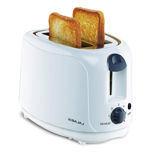 Slice Pop-up Toaster | Dust Cover & Slide Out Crumb Tray | 6-Level Browning Controls | Mid-Cycle Cancel Feature | 2-Yr Warranty by Bajaj