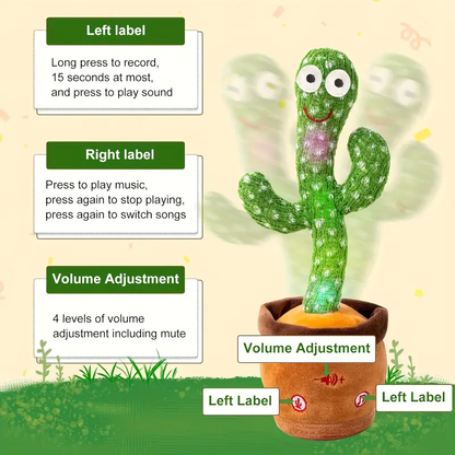 Dancing Cactus Toys Can Sing Wriggle & Singing