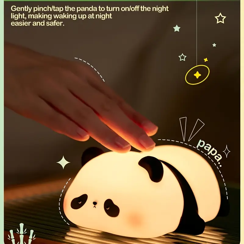 Cute Panda Night Light for Kids