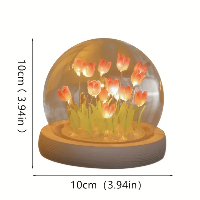 Tulip Lamp Romantic LED Night Light USB Powered Ball (1 Year warranty)