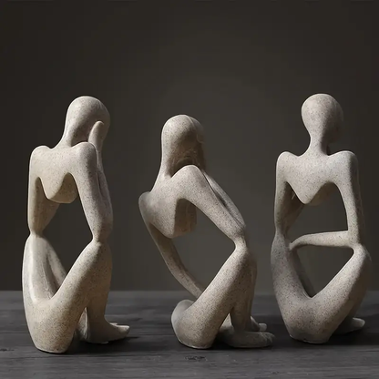 Statue Set Of 3 Modern Art Showpiece Sculpture Abstract