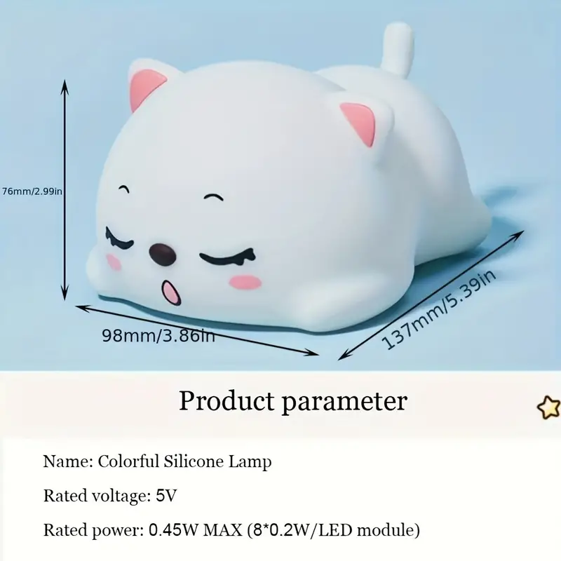 Cat Touch Silicone Lamp