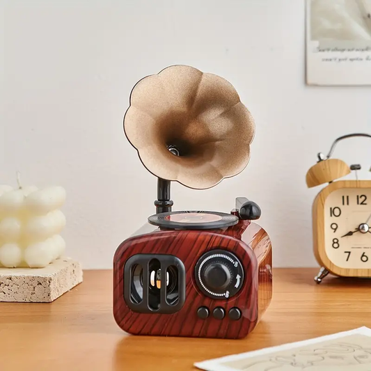 Wireless Speaker I Gramophone-Shaped Bluetooth Speaker