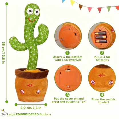 Dancing Cactus Toys Can Sing Wriggle & Singing