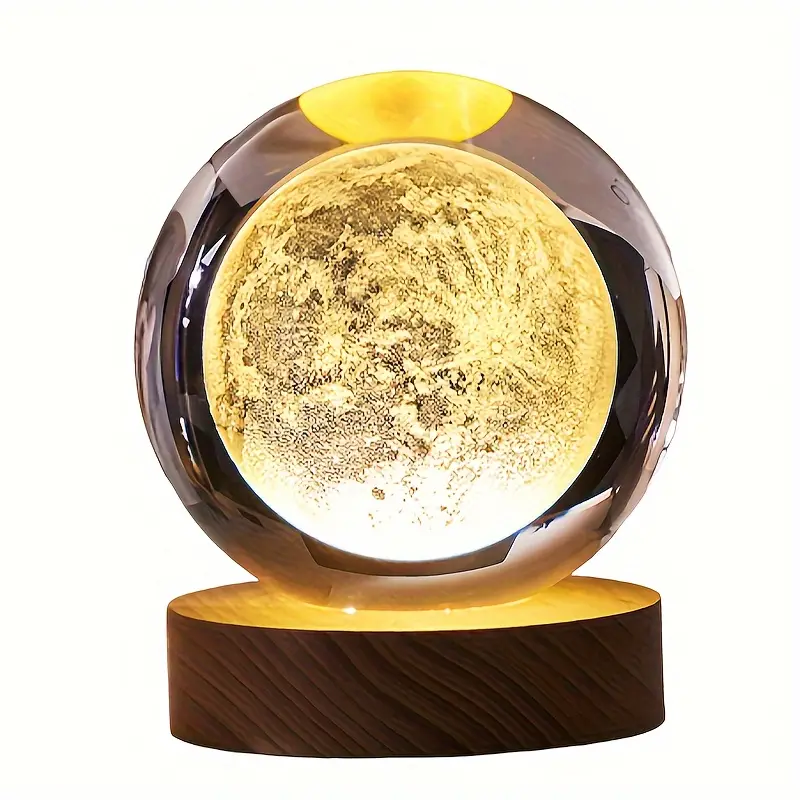 3D Galaxy Crystal Ball Night Lamp