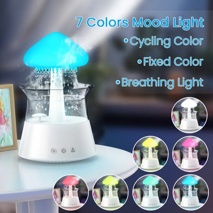 Rain Cloud Humidifier for Sleeping Relaxing Mood with 7 Colors