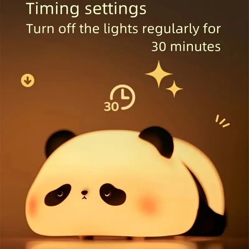 Cute Panda Night Light for Kids