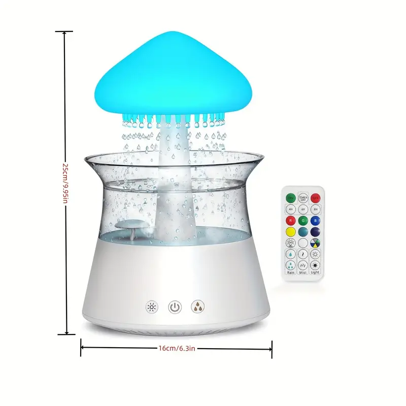 Rain Cloud Humidifier for Sleeping Relaxing Mood with 7 Colors