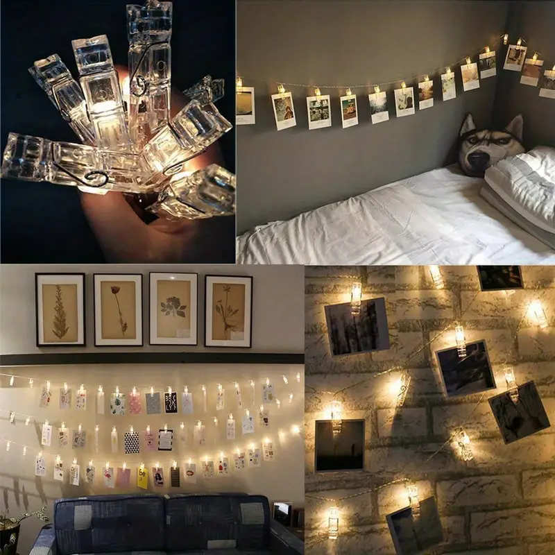 Party Photo Clip LED String Lights for Decoration-Set of 14 (Pack of 2)