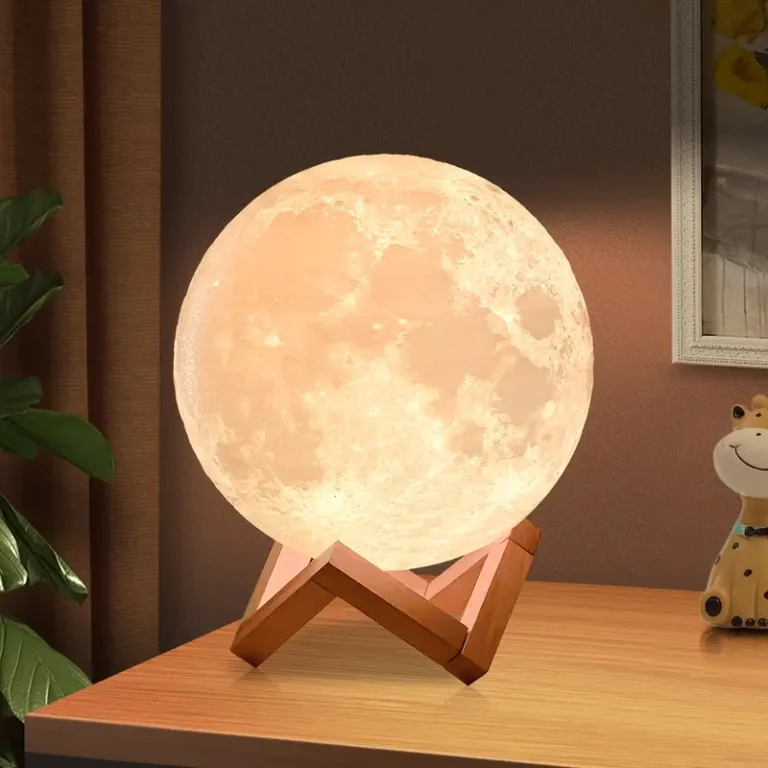 3D Moon Lamp with 7 Color Changing Light