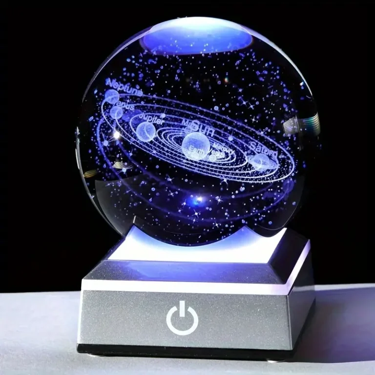 3D Galaxy Crystal Ball LED Lamp